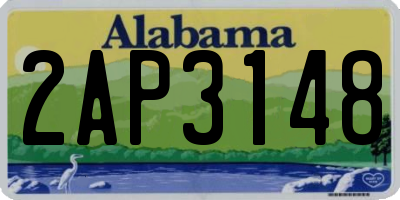 AL license plate 2AP3148