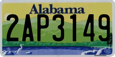 AL license plate 2AP3149