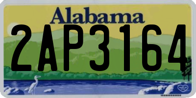 AL license plate 2AP3164