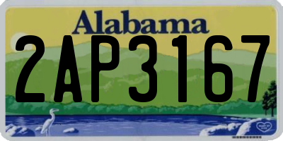 AL license plate 2AP3167