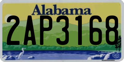 AL license plate 2AP3168