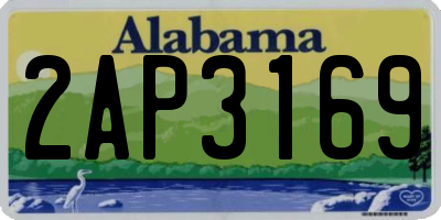 AL license plate 2AP3169