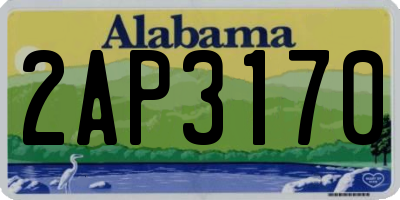 AL license plate 2AP3170