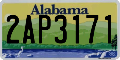 AL license plate 2AP3171