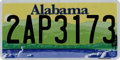 AL license plate 2AP3173