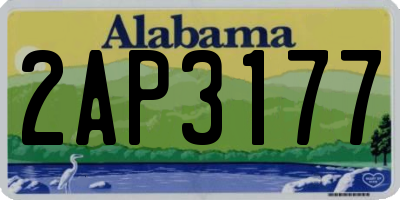 AL license plate 2AP3177