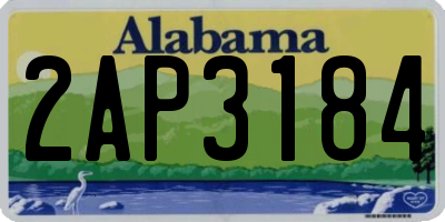 AL license plate 2AP3184