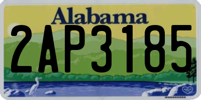 AL license plate 2AP3185
