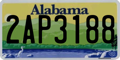 AL license plate 2AP3188