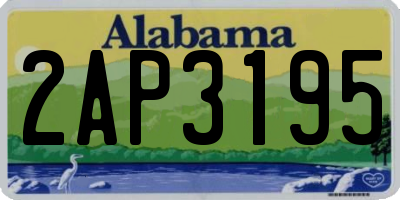 AL license plate 2AP3195