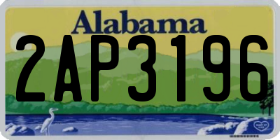 AL license plate 2AP3196