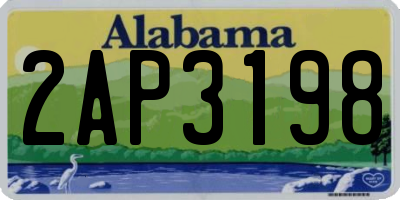 AL license plate 2AP3198