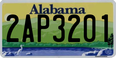 AL license plate 2AP3201