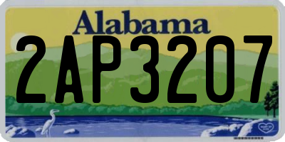 AL license plate 2AP3207