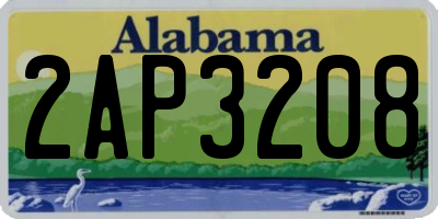 AL license plate 2AP3208