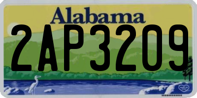 AL license plate 2AP3209