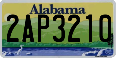 AL license plate 2AP3210