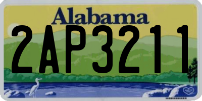 AL license plate 2AP3211