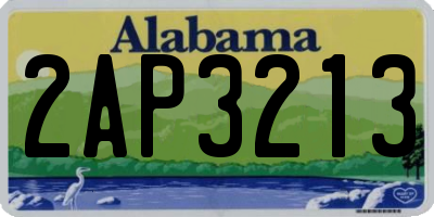 AL license plate 2AP3213