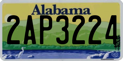 AL license plate 2AP3224