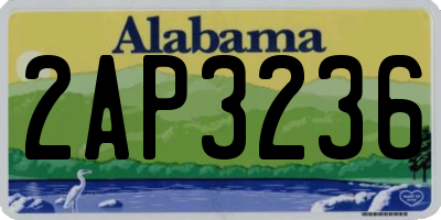 AL license plate 2AP3236