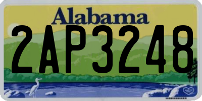 AL license plate 2AP3248