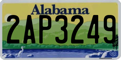 AL license plate 2AP3249
