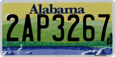 AL license plate 2AP3267