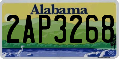 AL license plate 2AP3268