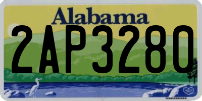 AL license plate 2AP3280