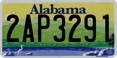 AL license plate 2AP3291