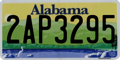 AL license plate 2AP3295