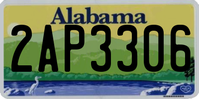 AL license plate 2AP3306
