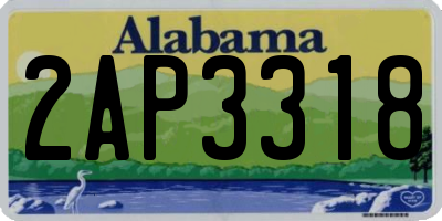 AL license plate 2AP3318