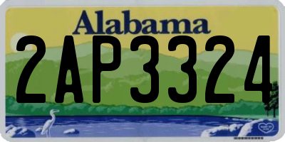 AL license plate 2AP3324