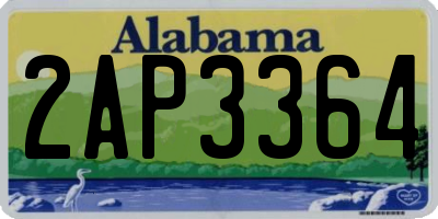 AL license plate 2AP3364