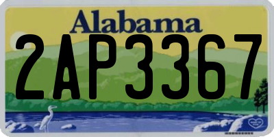 AL license plate 2AP3367