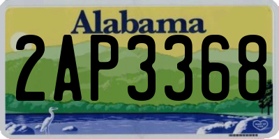 AL license plate 2AP3368