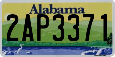 AL license plate 2AP3371