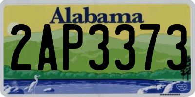 AL license plate 2AP3373