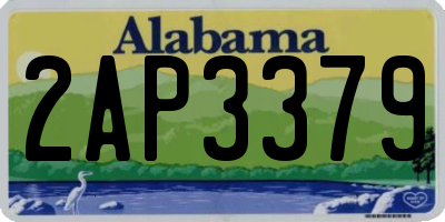 AL license plate 2AP3379