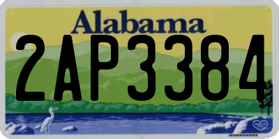 AL license plate 2AP3384