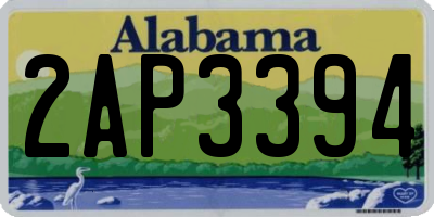 AL license plate 2AP3394