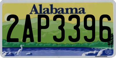 AL license plate 2AP3396