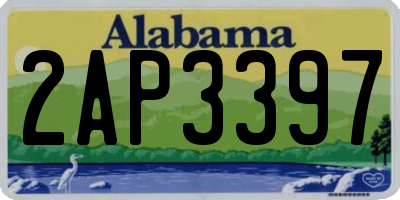 AL license plate 2AP3397