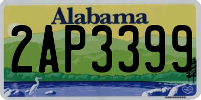 AL license plate 2AP3399
