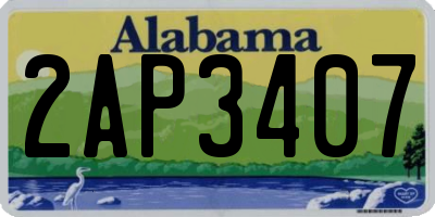 AL license plate 2AP3407