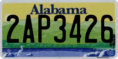 AL license plate 2AP3426