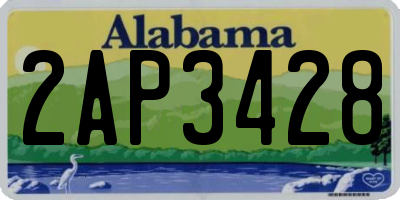 AL license plate 2AP3428