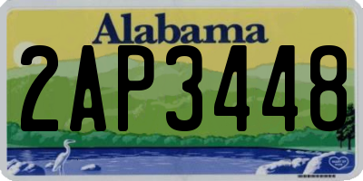 AL license plate 2AP3448